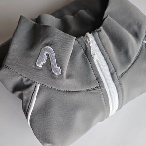 Flylow Performance Quick Dry Jacket (Men's XL) Gray Golf Logo Full Zip